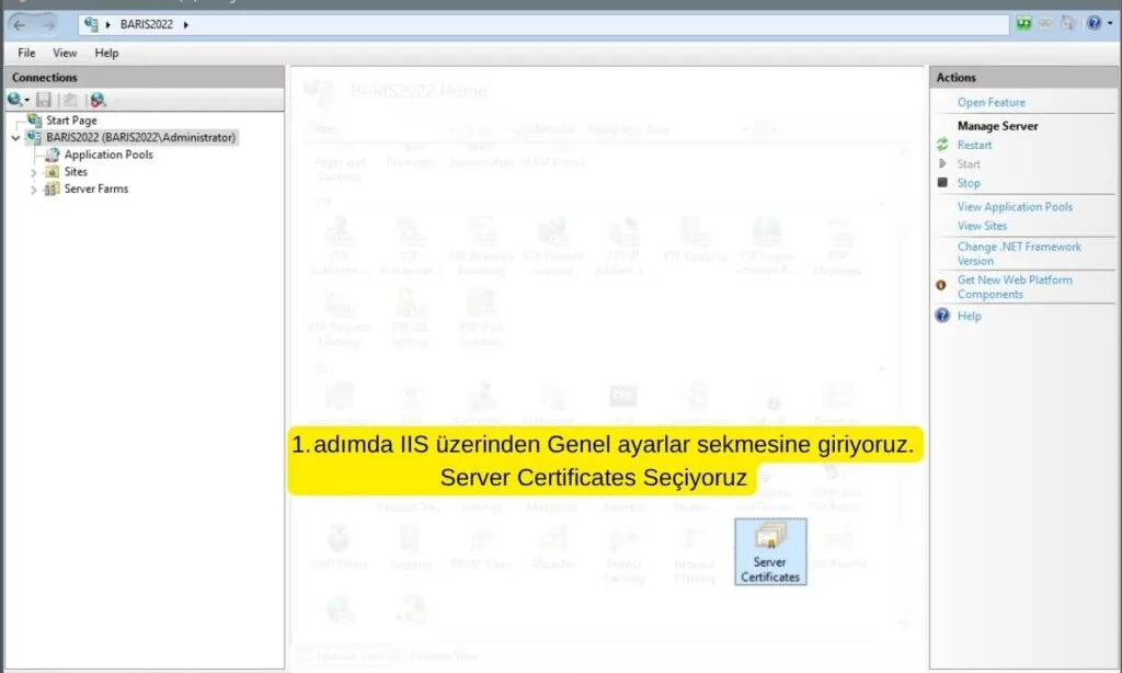 IIS Üzerinde SSL Sertifikası Kurulumu Nasıl Yapılır? — Windows Server üzerinde barınan web sitelerinizi güvenli hale getirmek için IIS 